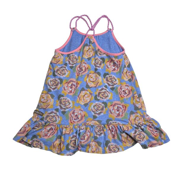 Matilda Jane The Adventure begins Twister Tank Blue Pink Floral Flowers Size 10 - Picture 3 of 7